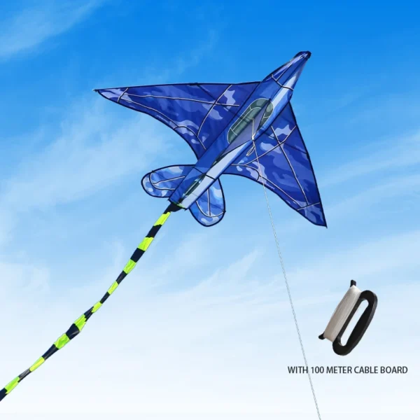 Blue Airplane Kite for Kids Ages 8-12