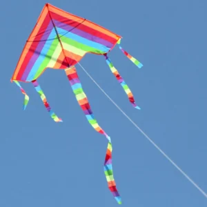 Colorful Rainbow Triangle Kite for Kids