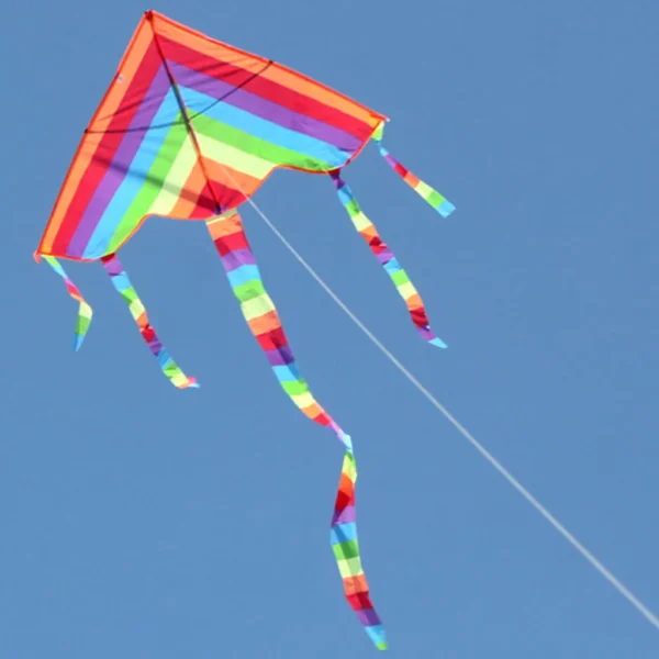 Colorful Rainbow Triangle Kite for Kids