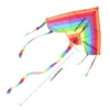 Colorful Rainbow Triangle Kite for Kids
