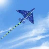 Blue Airplane Kite for Kids Ages 8-12